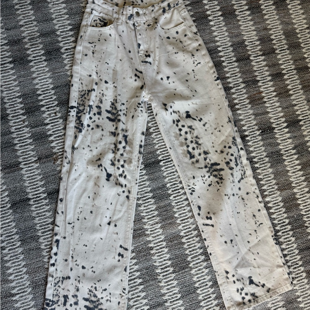 Stylish Black and White Women's Jeans